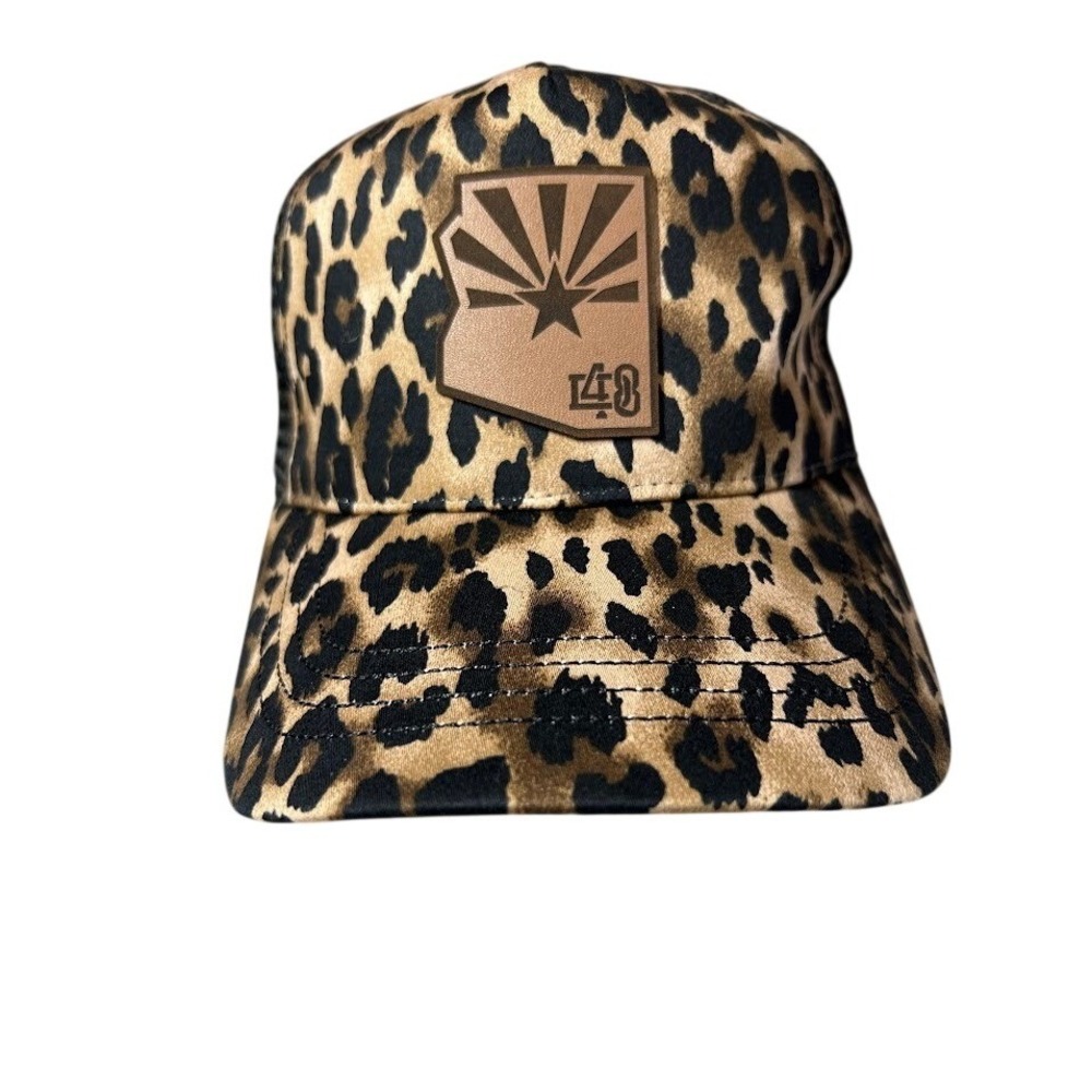 48‎ Arizona State Patch Leopard Print Cap Hat Snapback Mesh Cap